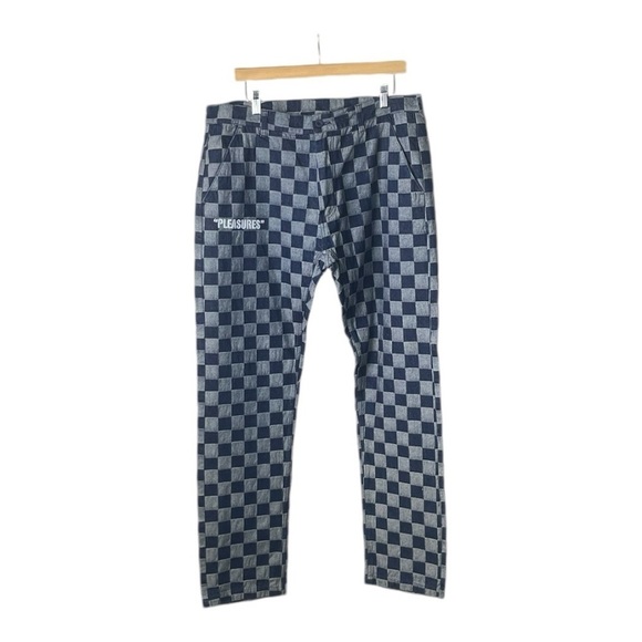 Pleasures Denim checkered Jeans 34 - Picture 1 of 8